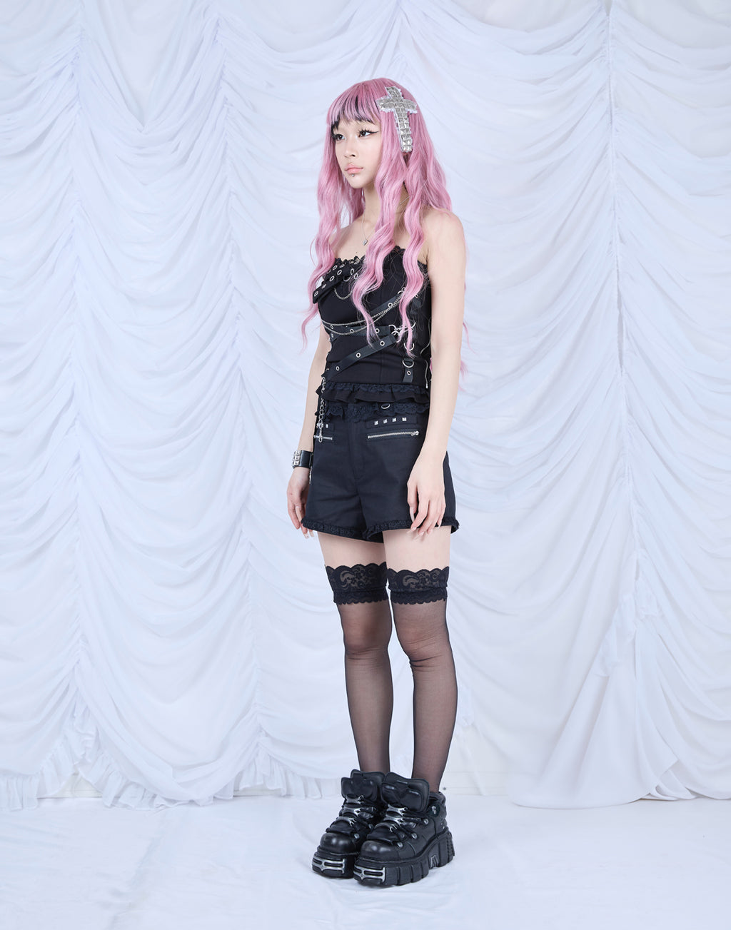 AVENCHUMU Metal cord Separate 2way pants