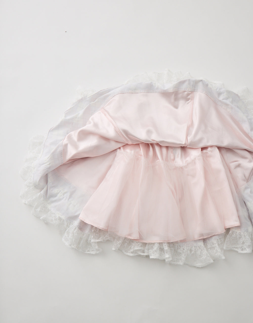 mellfy memory Sweet check love lace skirt