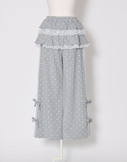 Lolime fancy dot layered pantsskirt