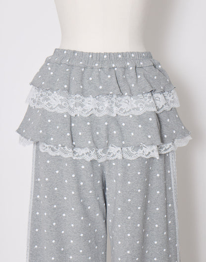Lolime fancy dot layered pantsskirt