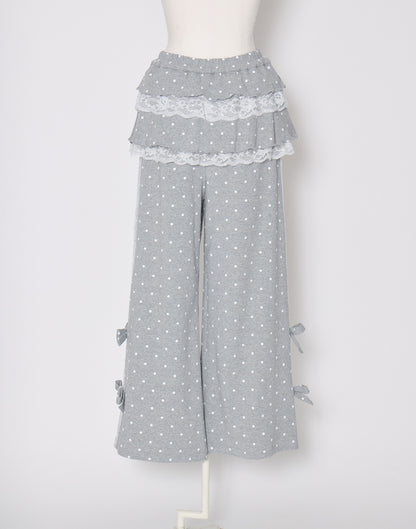 Lolime fancy dot layered pantsskirt