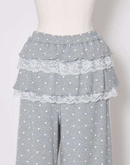 Lolime fancy dot layered pantsskirt