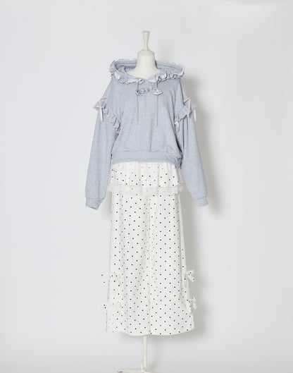 Lolime fancy dot layered pantsskirt