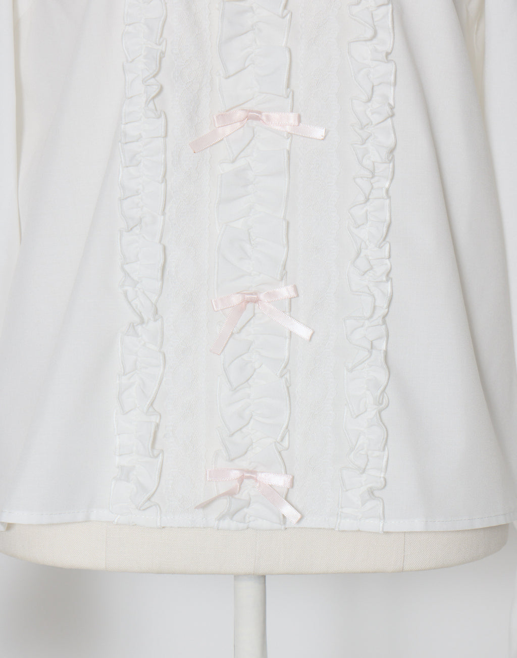 mellfy memory Sugar lace ribbon tie blouse