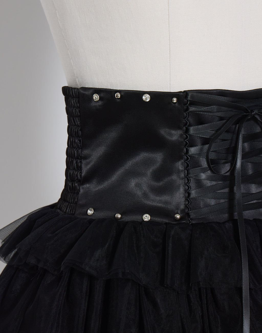 AVENCHUMU Studded corset tutu skirt