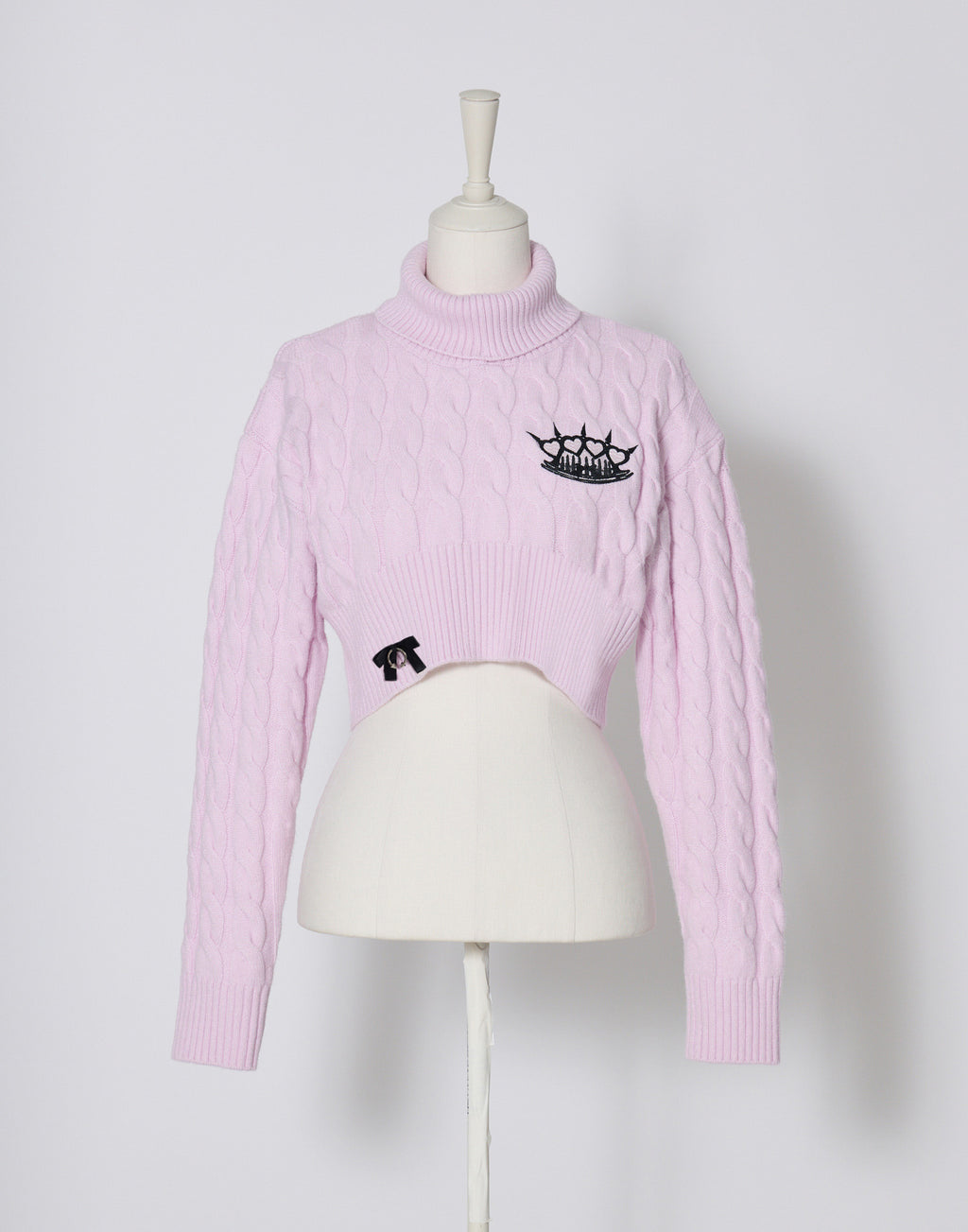 AVENCHUMU Brass knuckle cable knit tops