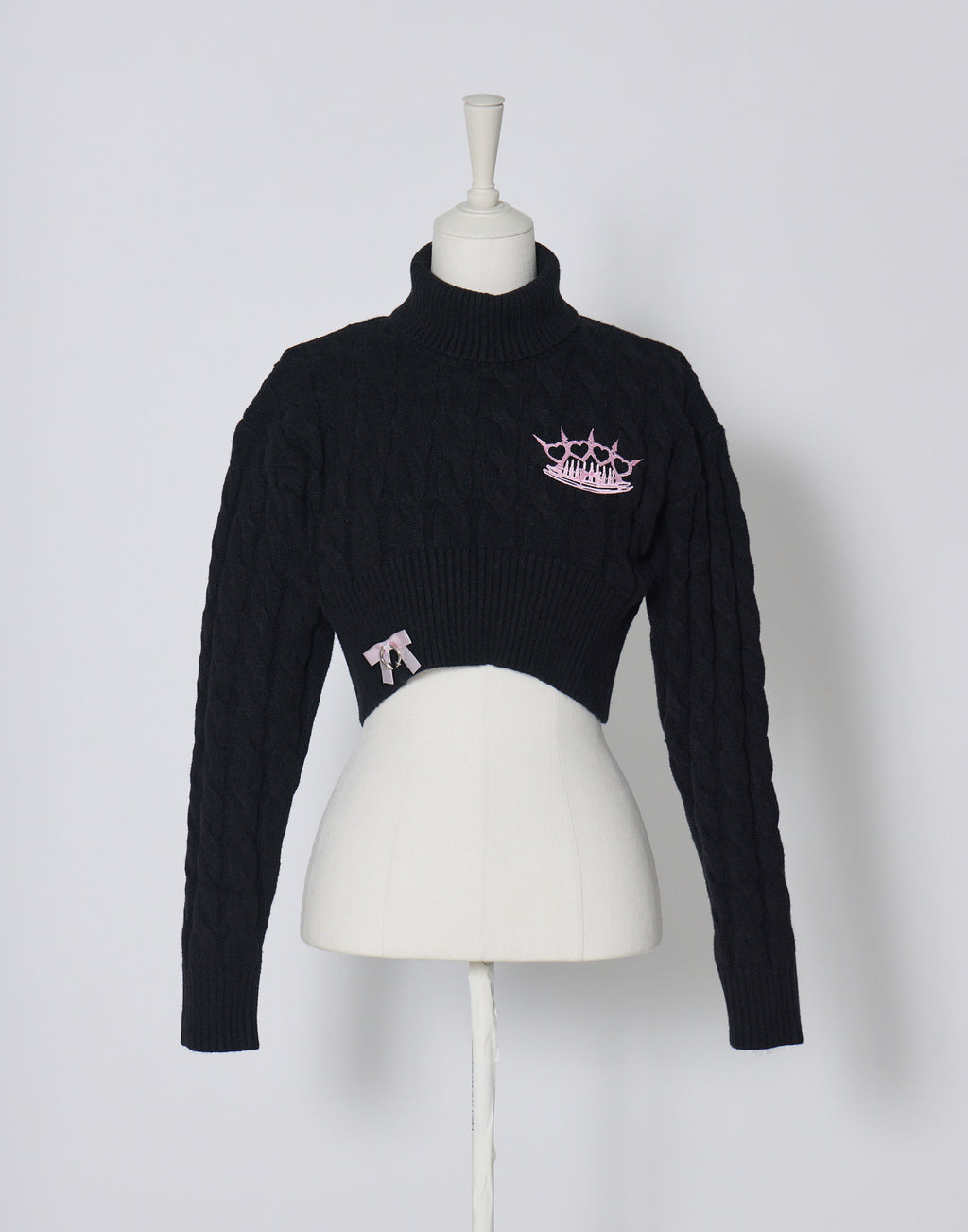 AVENCHUMU Brass knuckle cable knit tops