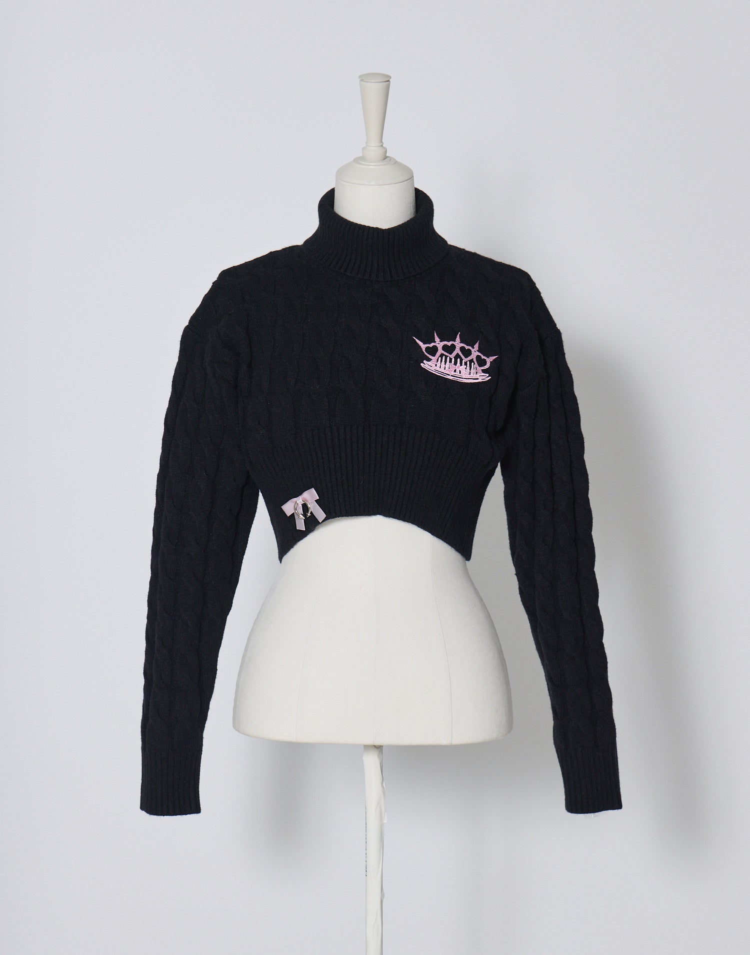 AVENCHUMU Brass knuckle cable knit tops