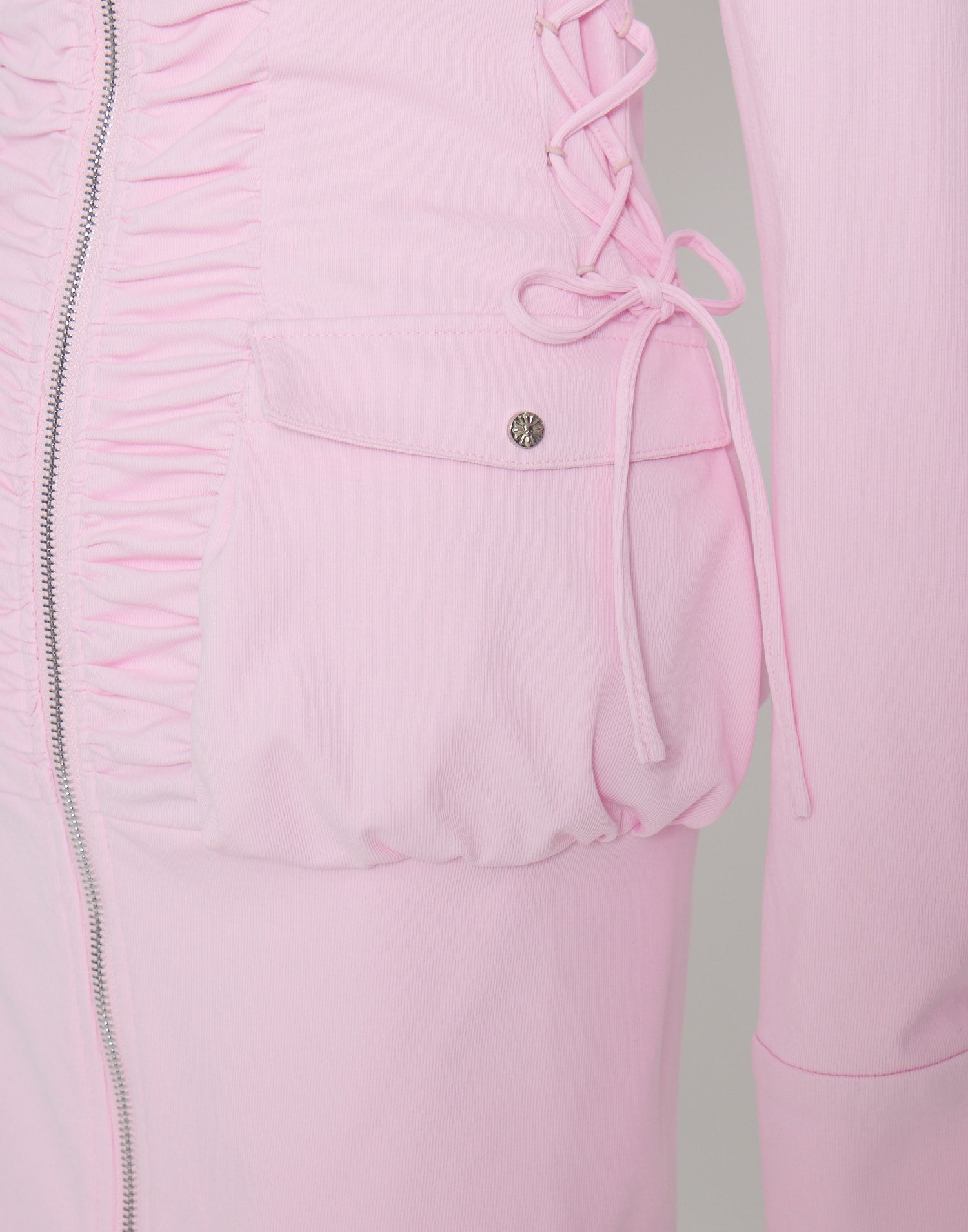 AVENCHUMU Zip-up shirt collar shirring one-piece