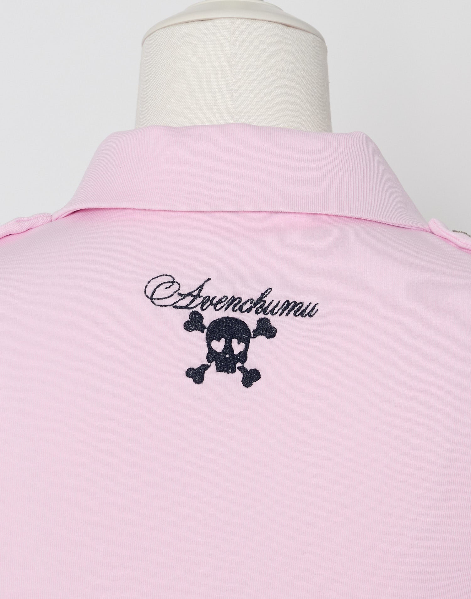 AVENCHUMU Zip-up shirt collar shirring one-piece