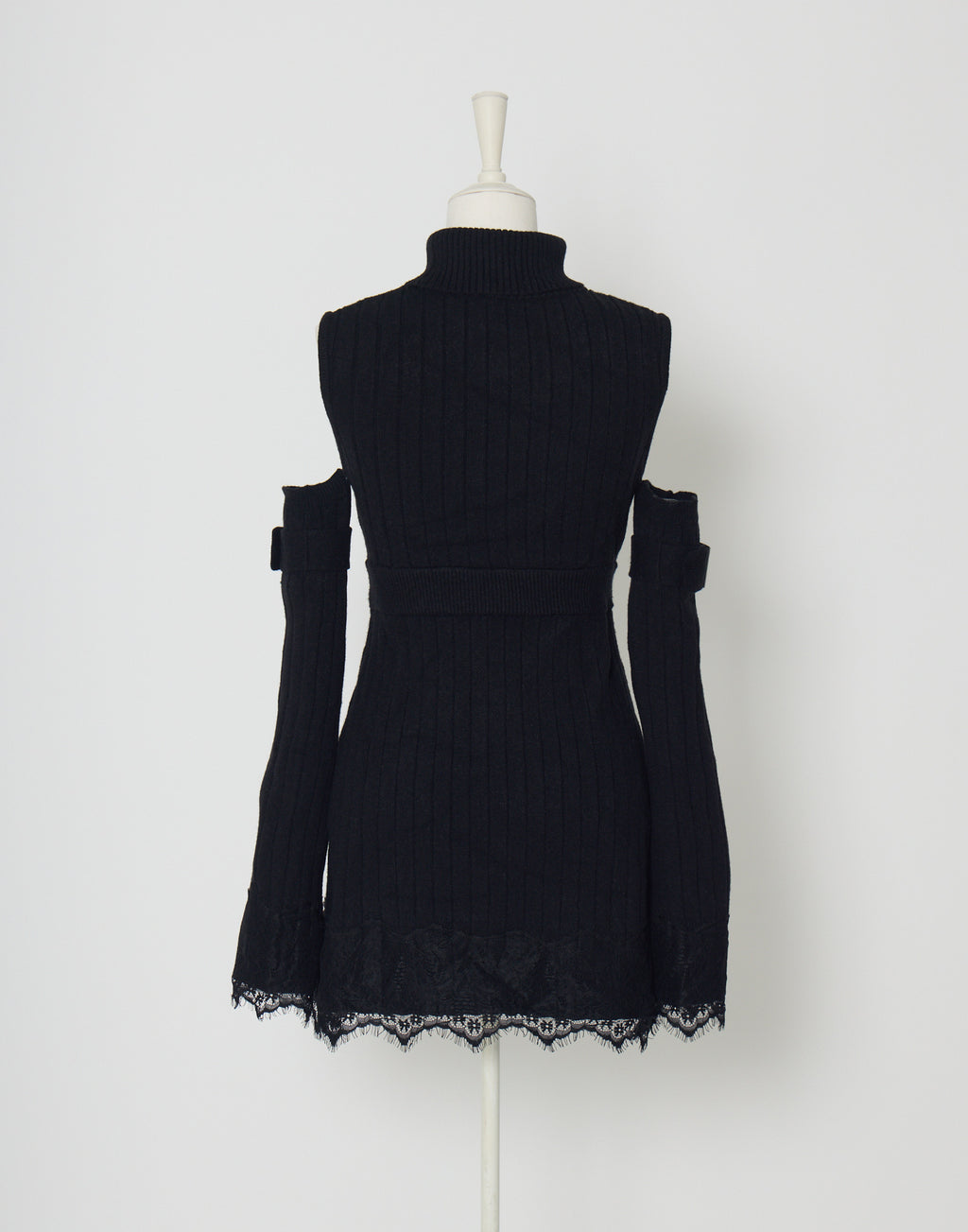 AVENCHUMU Belt & zip arm warmers knit one-piece