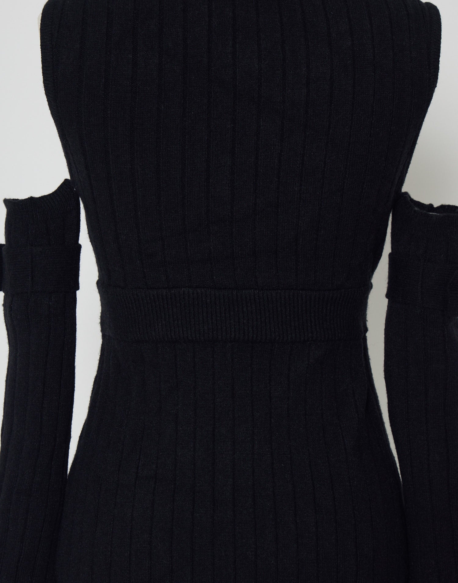 AVENCHUMU Belt & zip arm warmers knit one-piece