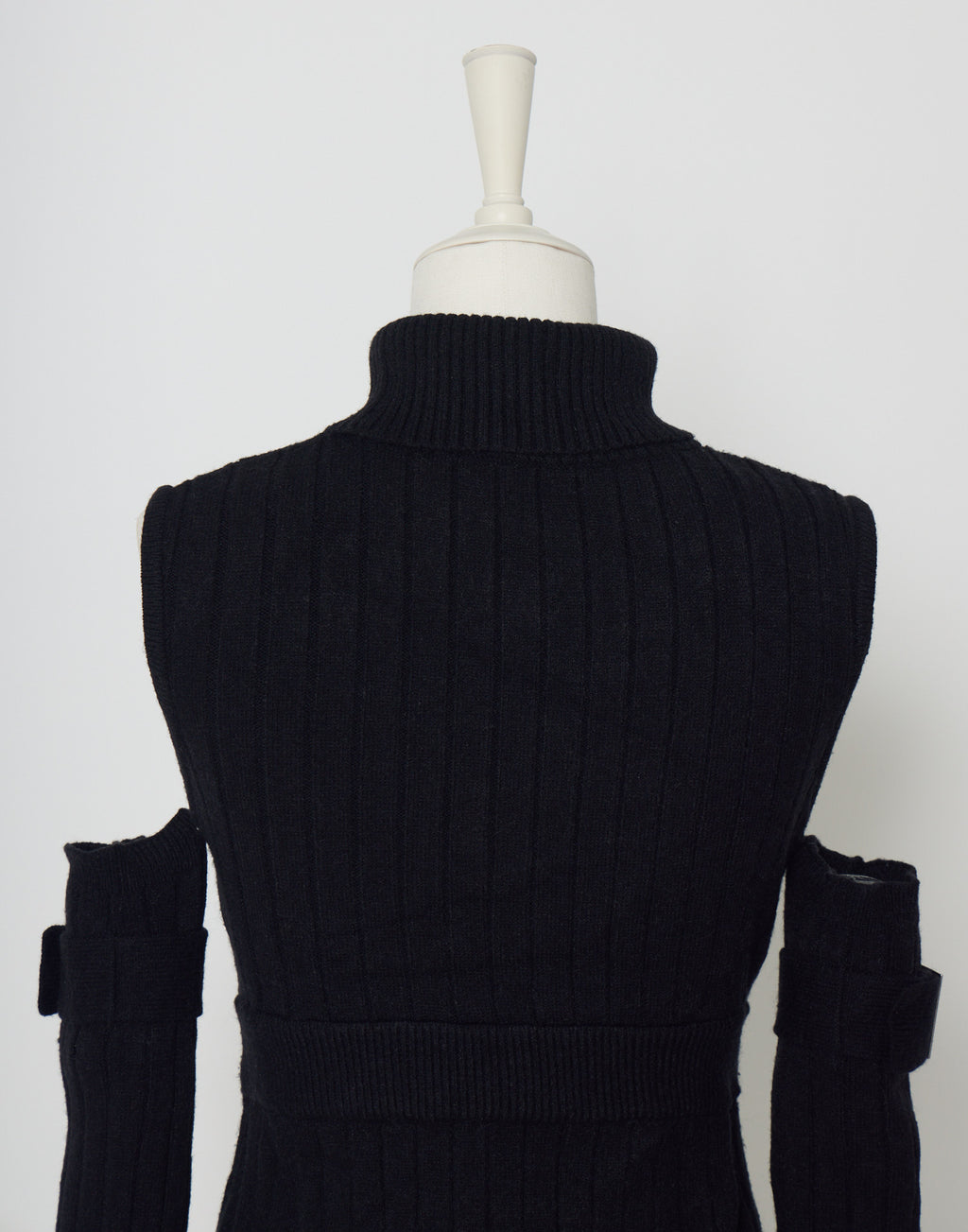 AVENCHUMU Belt & zip arm warmers knit one-piece