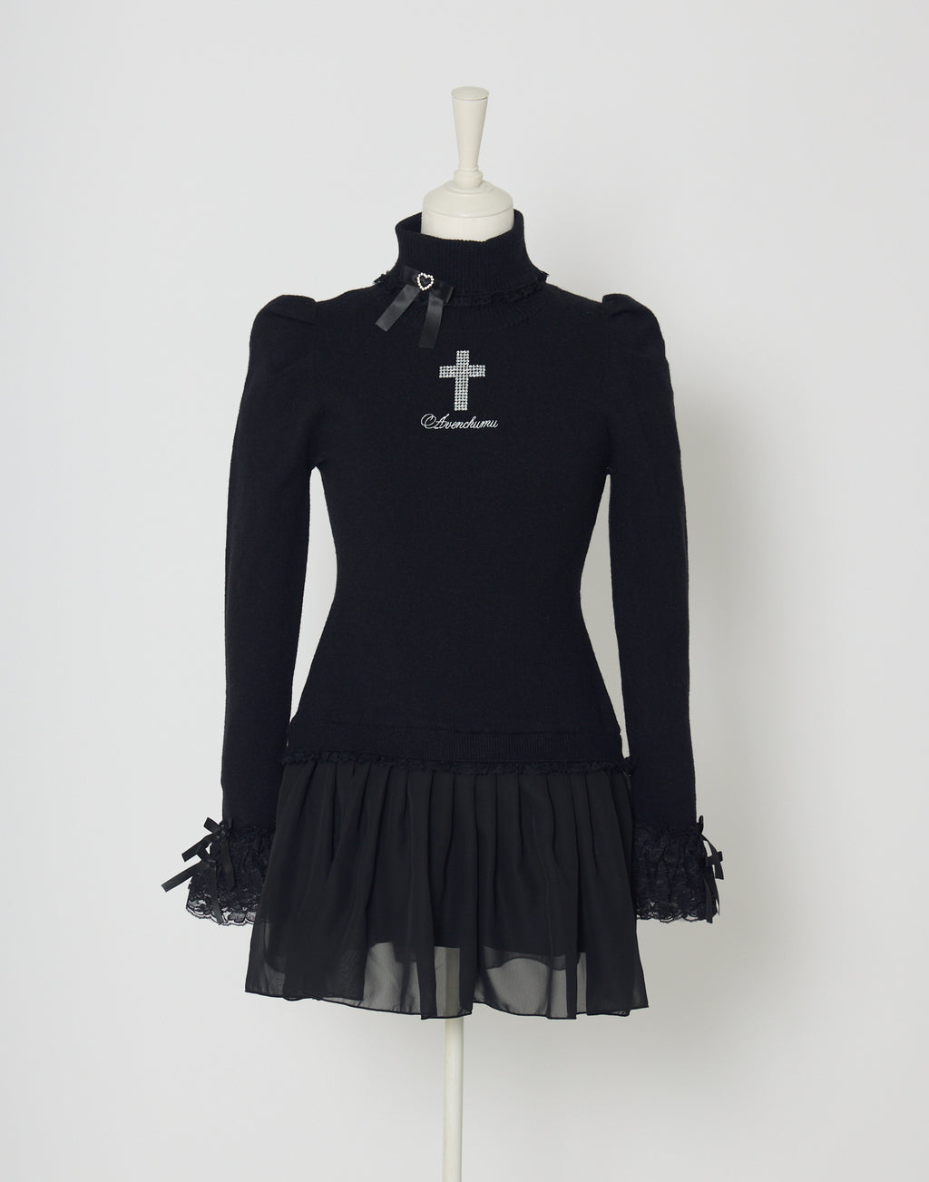 AVENCHUMU Angel feather knit one-piece