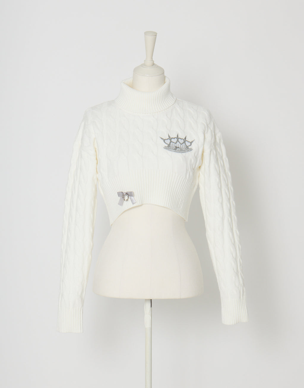 AVENCHUMU Brass knuckle cable knit tops