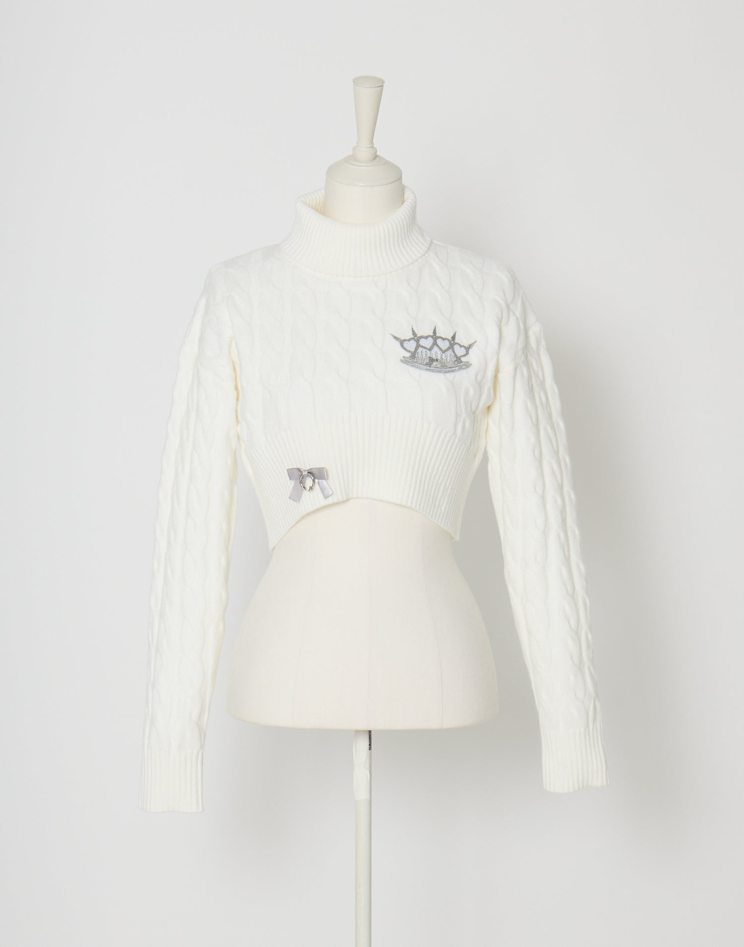 AVENCHUMU Brass knuckle cable knit tops