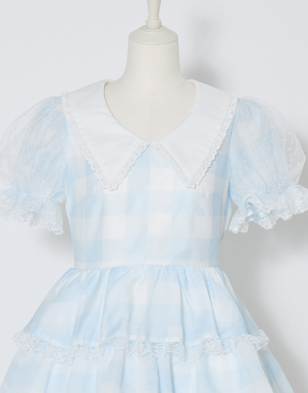 mellfy memory Fairy gingham tiered doll Dress