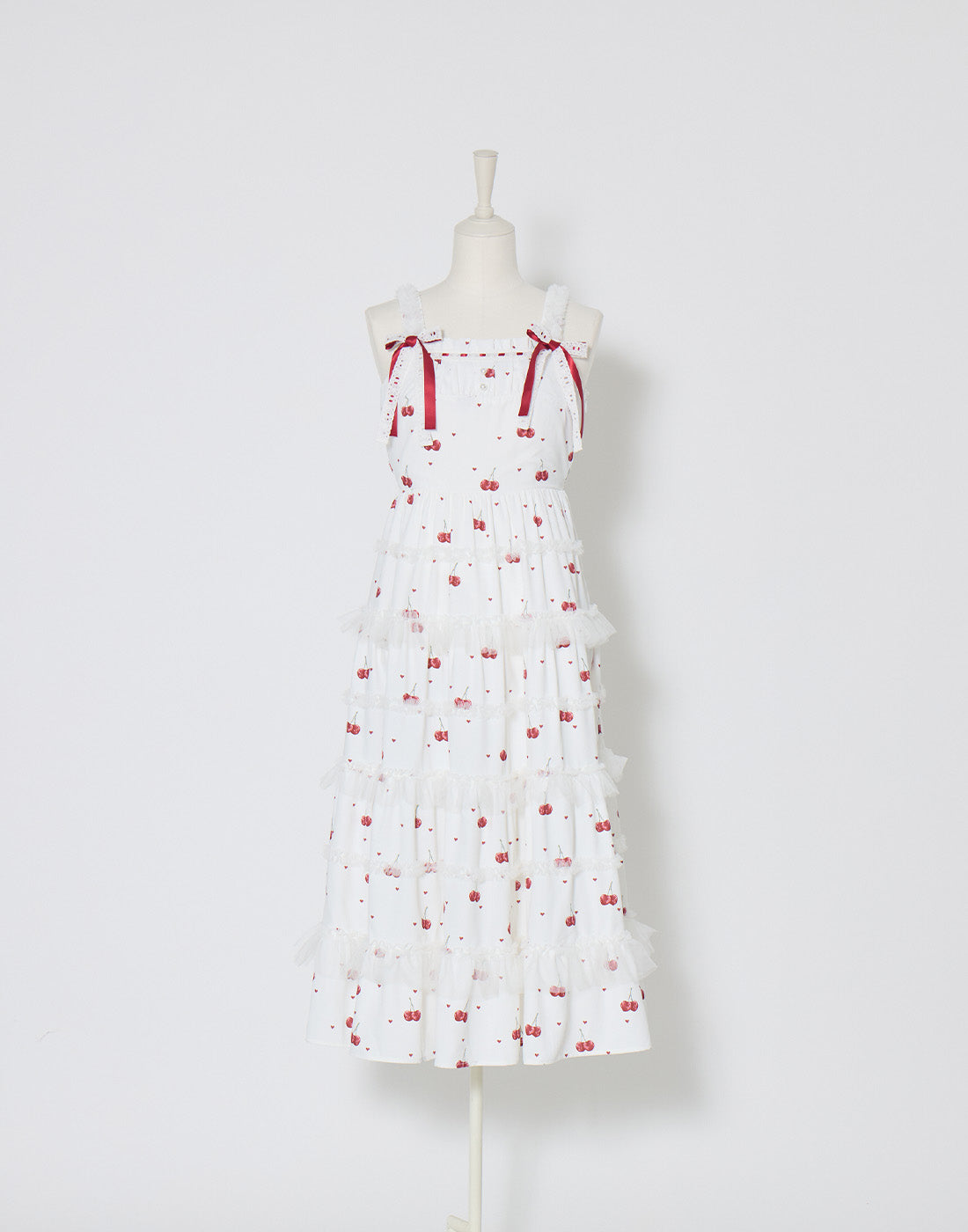 mellfy memory Sweet cherry long Dress