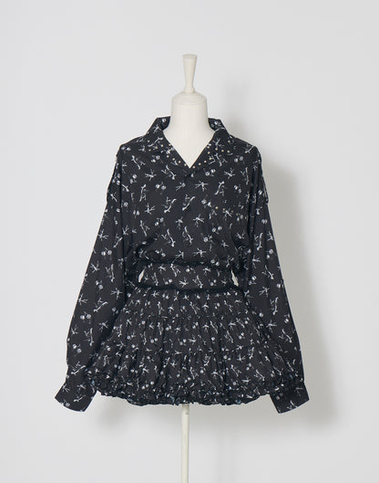 AVENCHUMU ERICO collaboration illustrated tutu skirt