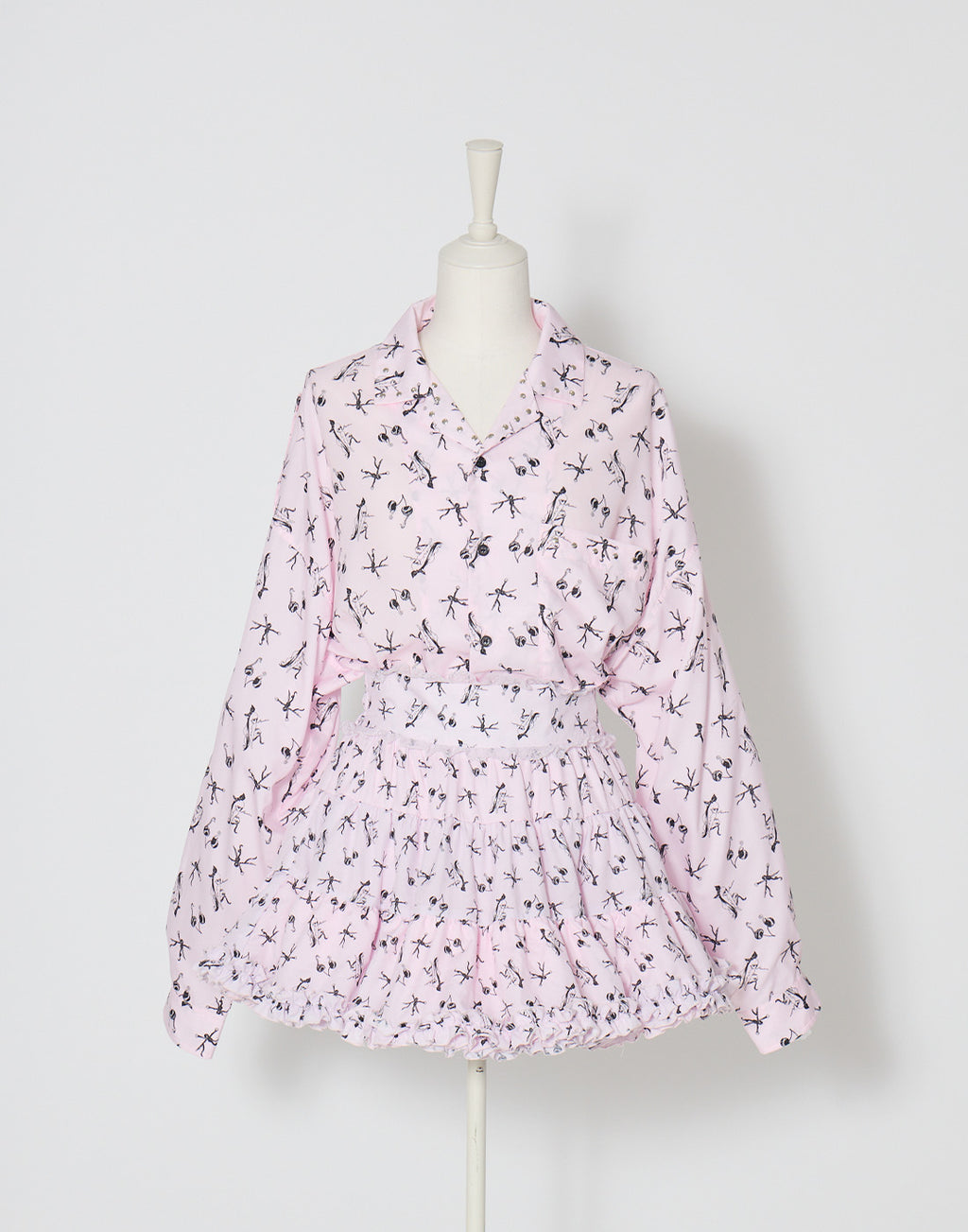 AVENCHUMU ERICO collaboration illustrated tutu skirt