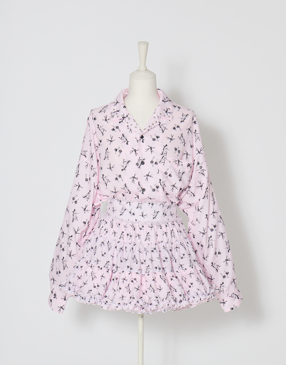 AVENCHUMU ERICO collaboration illustrated tutu skirt