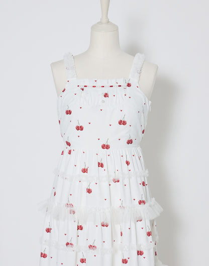 mellfy memory Sweet cherry long Dress
