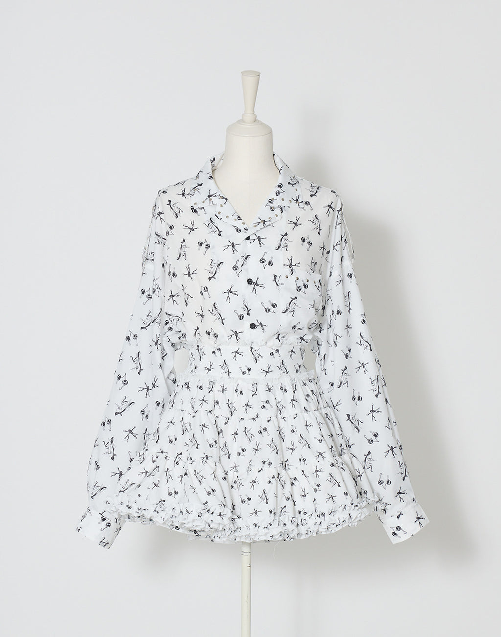 AVENCHUMU ERICO collaboration illustrated tutu skirt