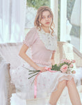 mellfy memory Dolly frill knit tops