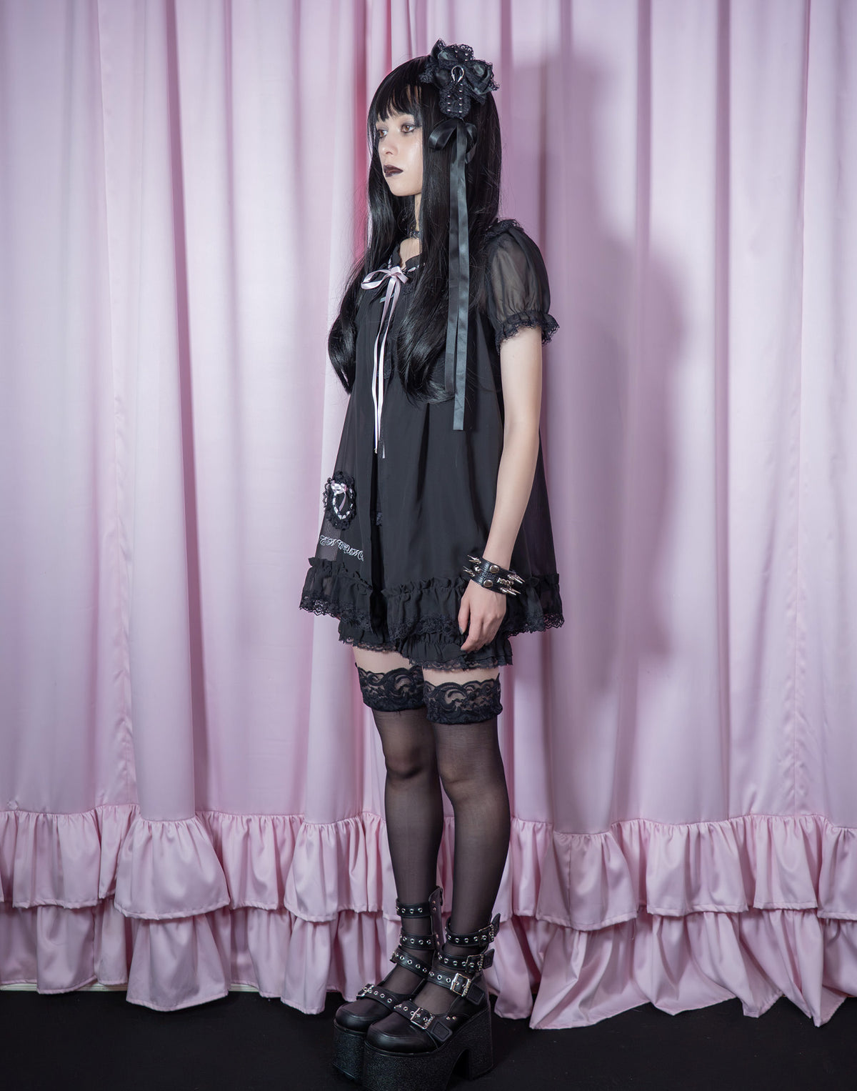 AVENCHUMU Heart pocket & baby like chiffon setup
