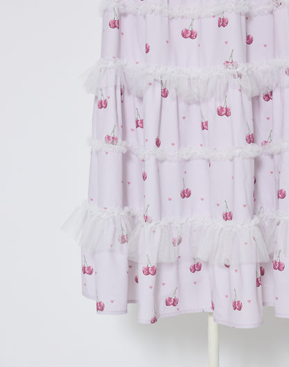 mellfy memory Sweet cherry long Dress