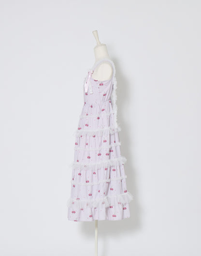 mellfy memory Sweet cherry long Dress