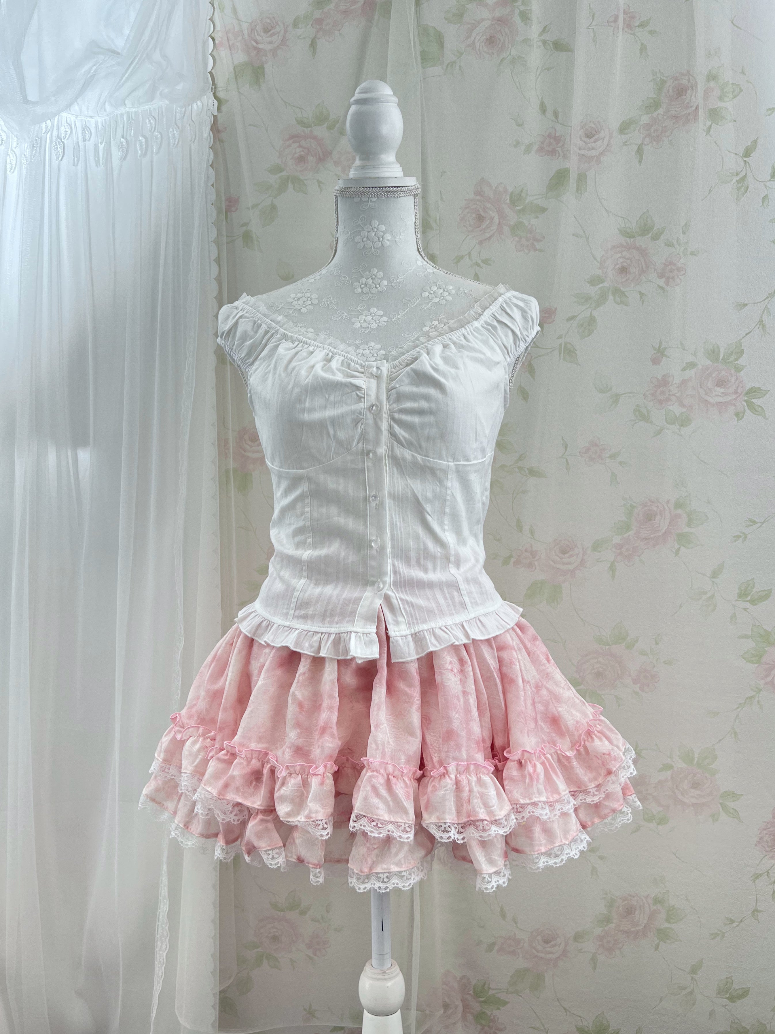 Cotton Princess Blouse (White)