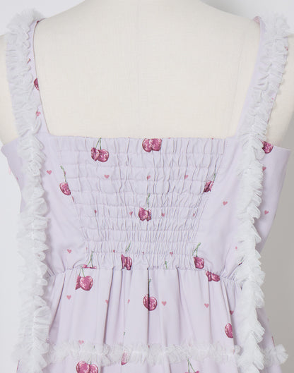 mellfy memory Sweet cherry long Dress