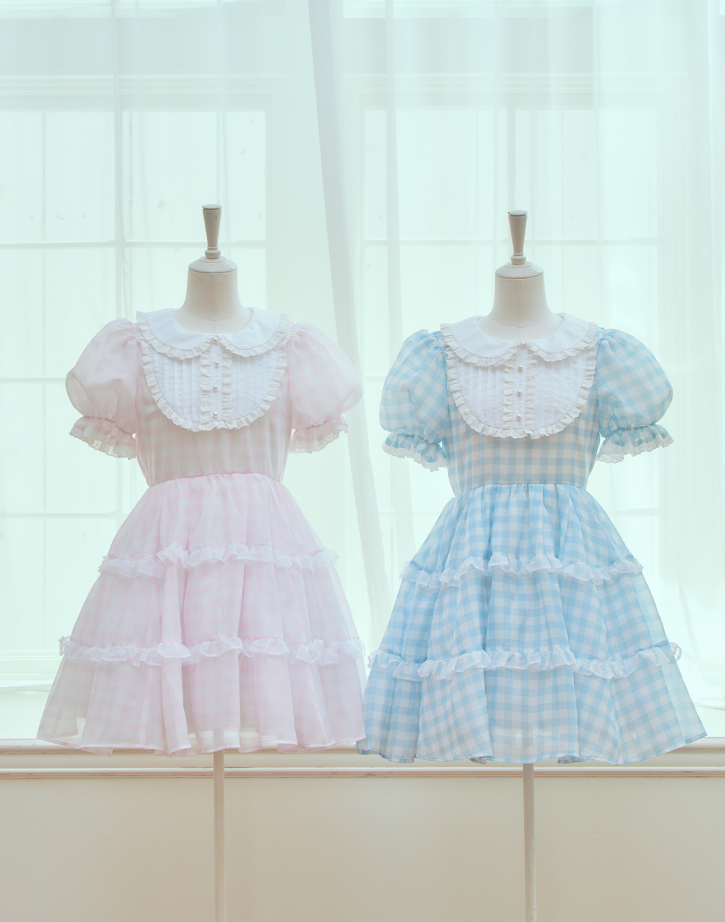 (Pre-order) mellfy memory Milky gingham puff onepiece