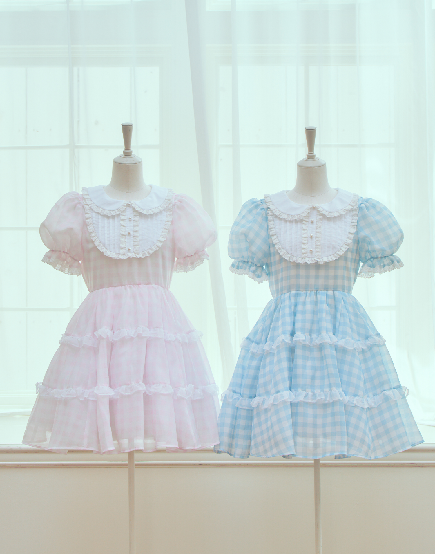 (Pre-order) mellfy memory Milky gingham puff onepiece