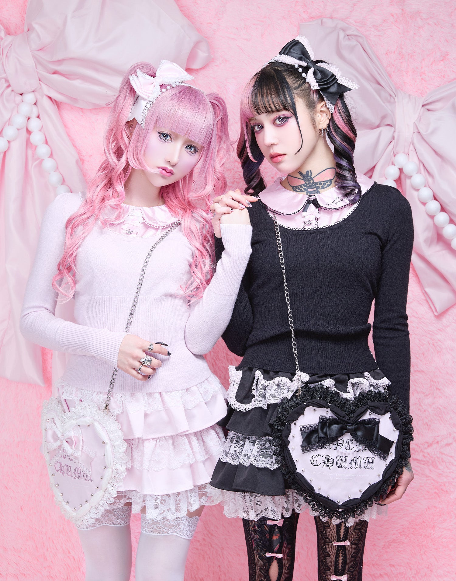 AVENCHUMU Satin blouse ribbon jewele knit tops