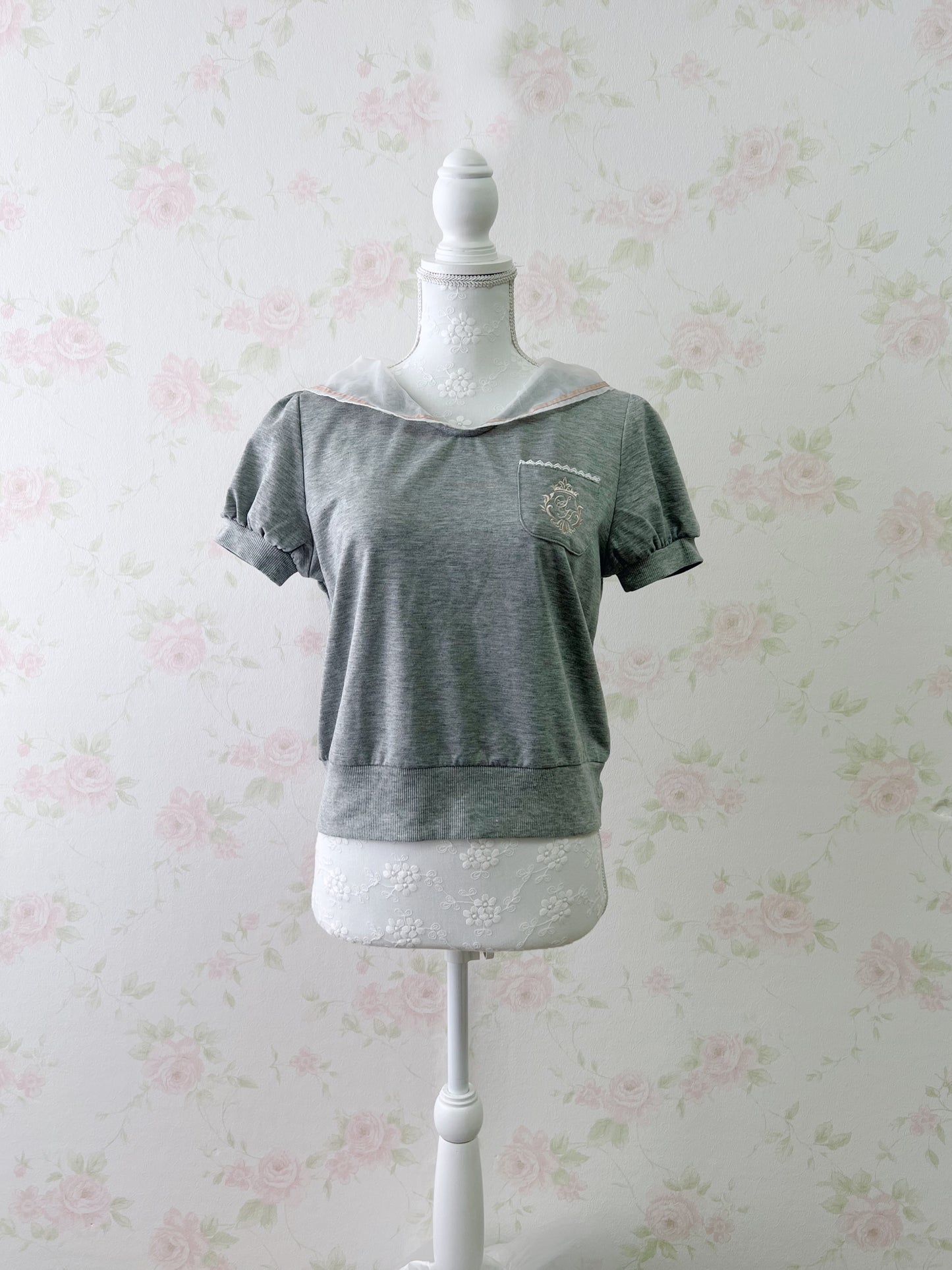 Secret Honey Organdy Sailor Sweat Shirt
