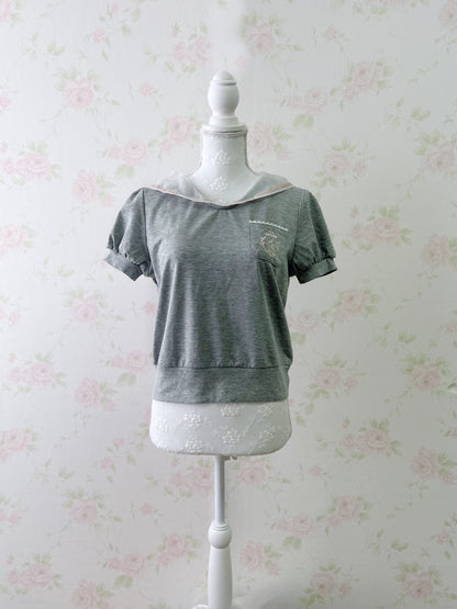 Secret Honey Organdy Sailor Sweat Shirt