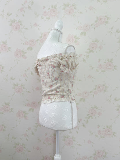 Shoujo Floral Cotton Blouse