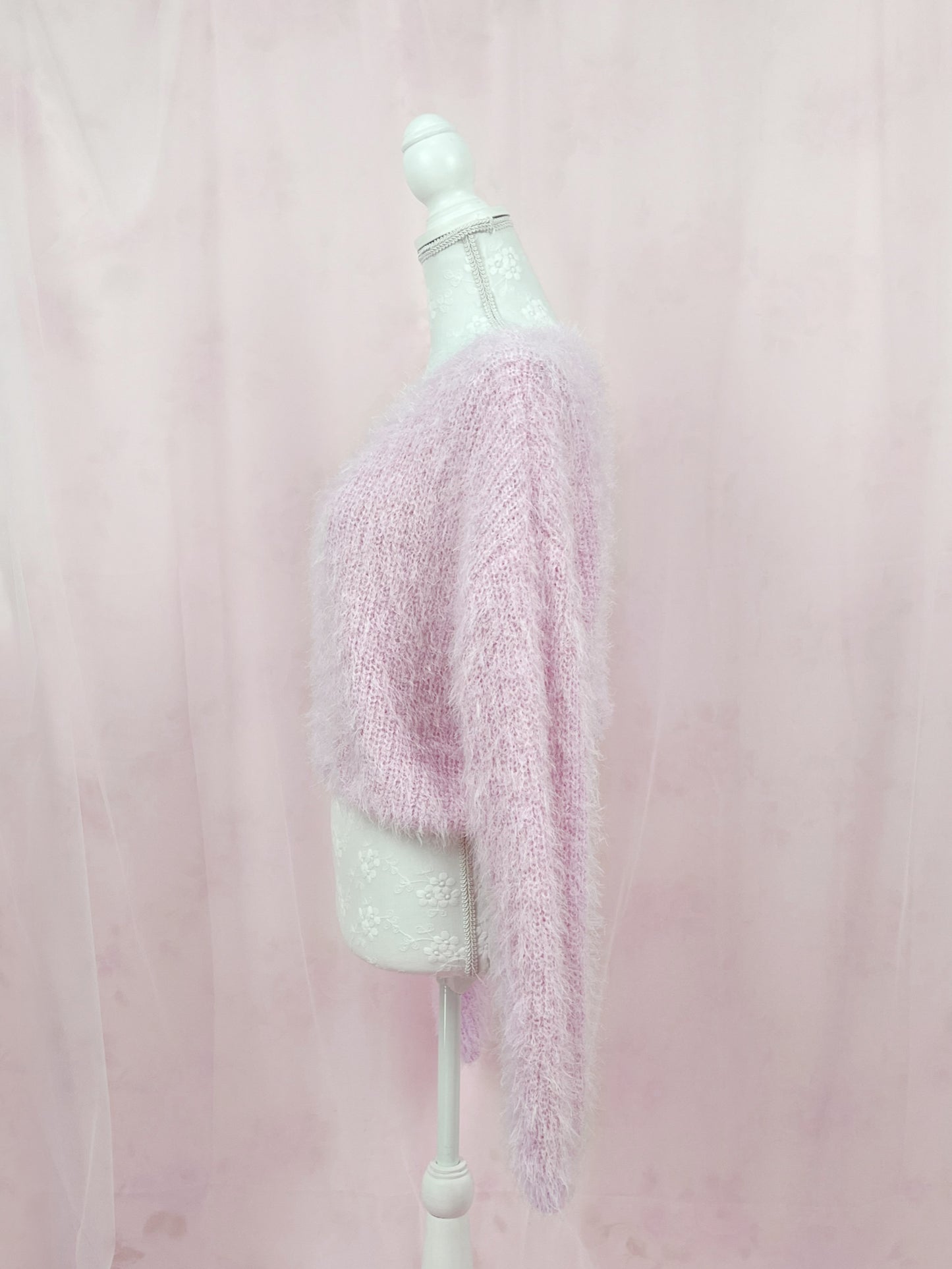 (20% OFF) GRL Shaggy Loose Sweater (Candy Pink)