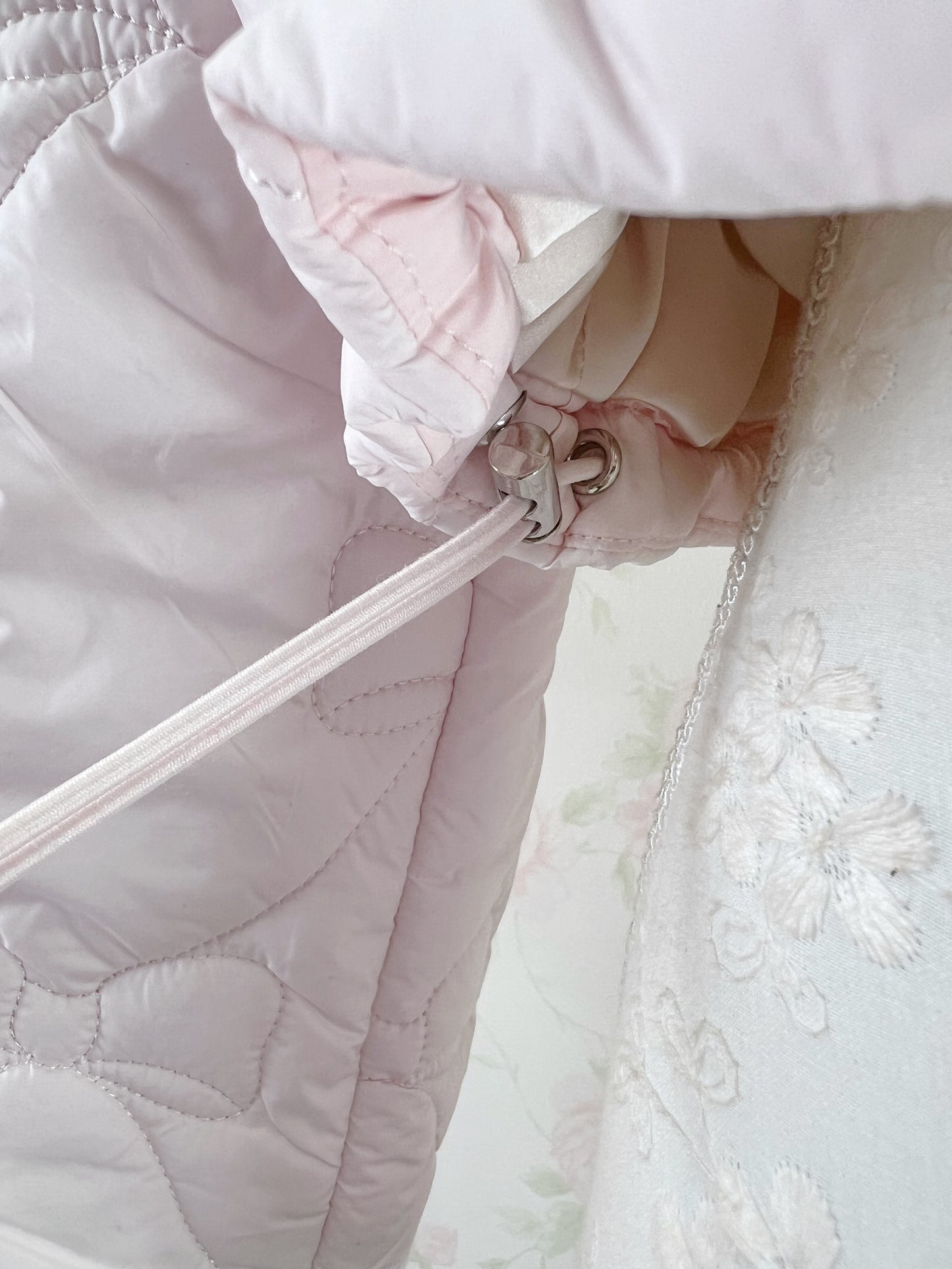 Honey Cinnamon Ribbon Quilting Jacket (Pink)