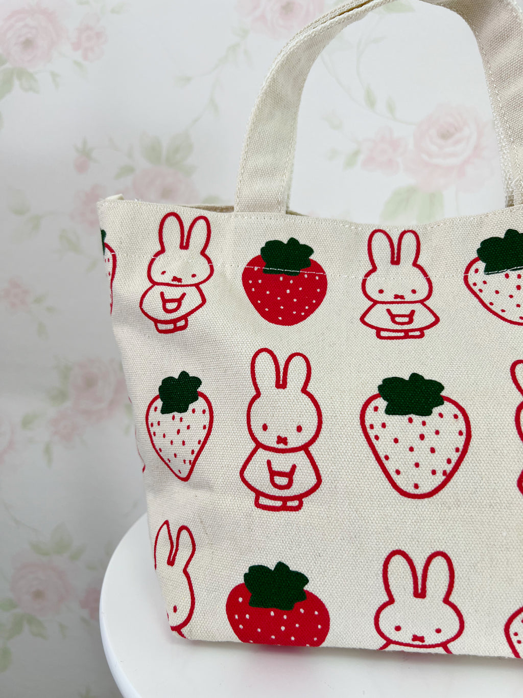 miffy Strawberry Cotton Hand  Bag