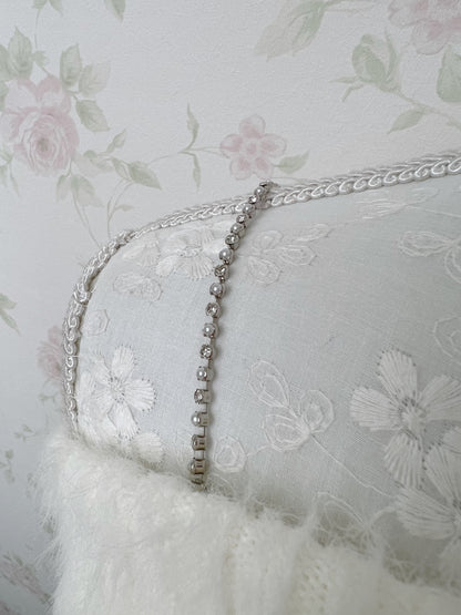 one after another NICE CLAUP Off Shoulder Pearl Sweater (Ivory)