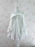 Off Shoulder Layer Like Tunic Top (White)