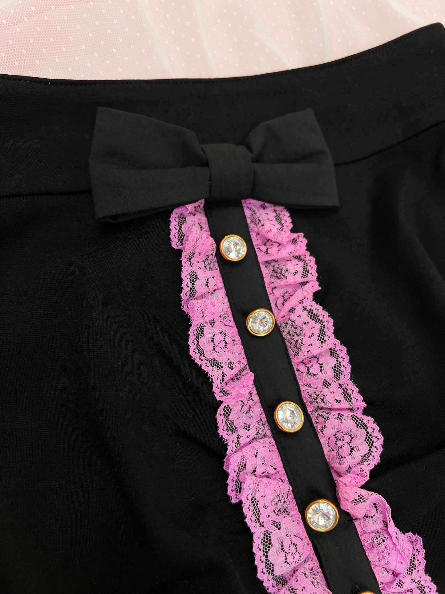 MA*RS Crystal Button Gyaru Tight Skirt