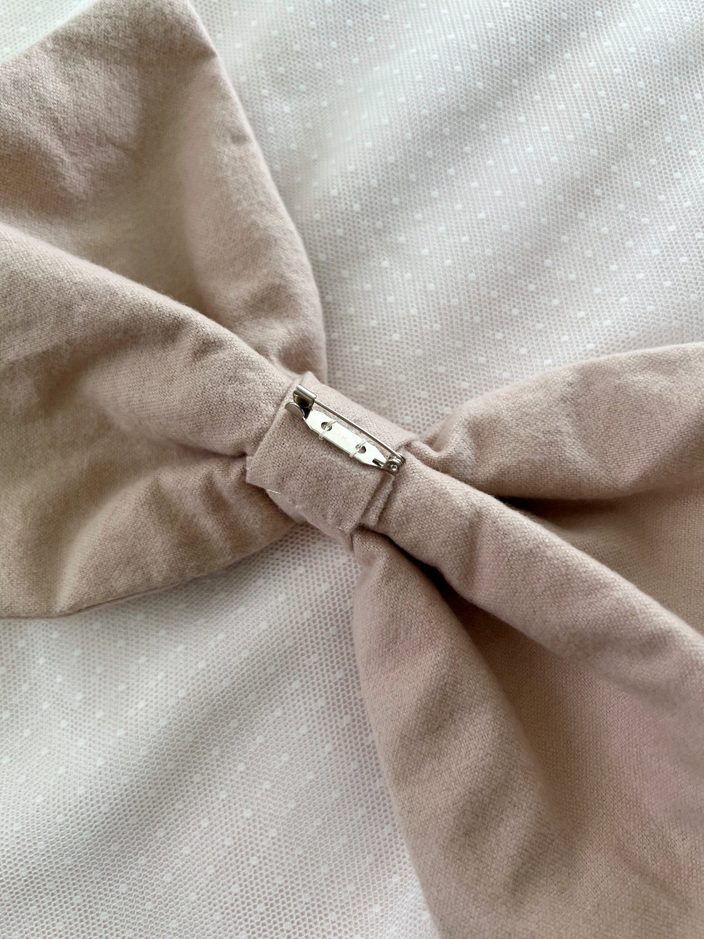 Kirallum Tokyo Handmade Flannel Big Bow (Pink Beige)