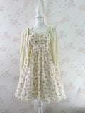 V Neck Shoujo Cardigan (Butter Yellow)