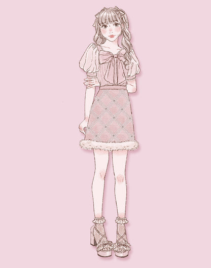 mellfy memory Sweet swan bijou Skirt