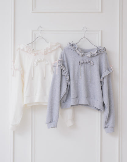 Lolime rose motif hoodie