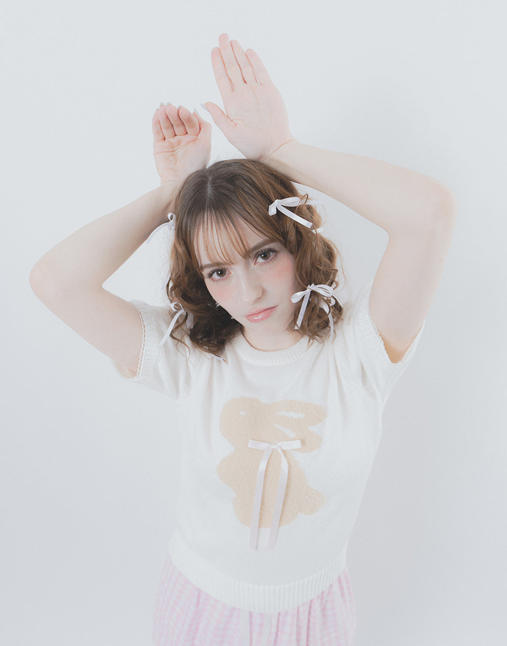 Lolime FANCY BUNNY Knit Top